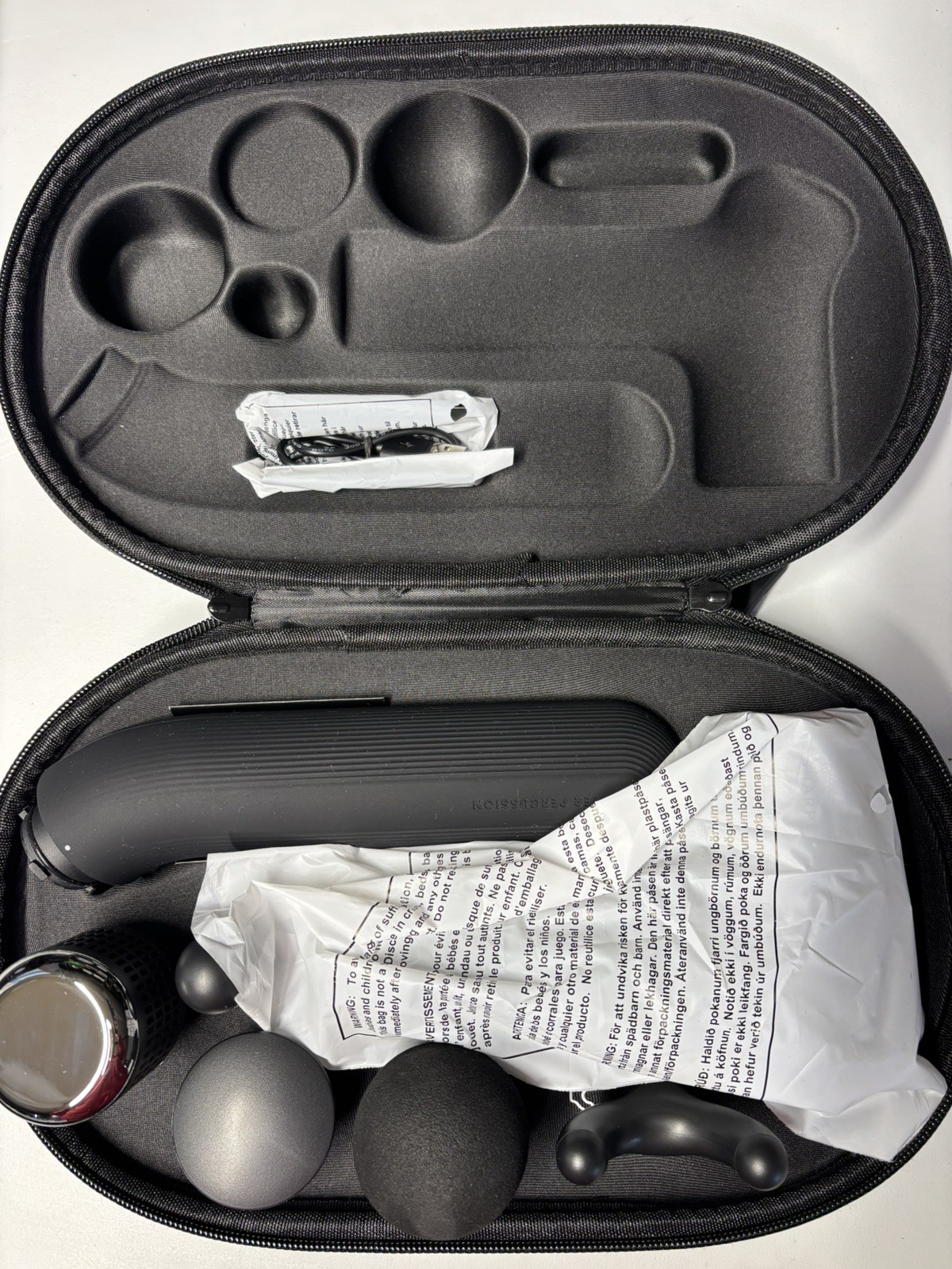 Sharper Image Power Percussion Hot & Cold Reach Percussion Massager New open box