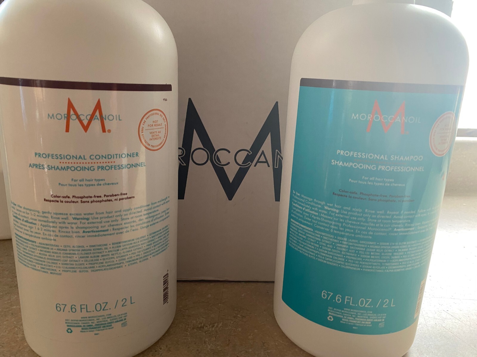 Moroccanoil Professional Hydration Shampoo & Conditioner 67.6 oz/2 Liter Duo Set