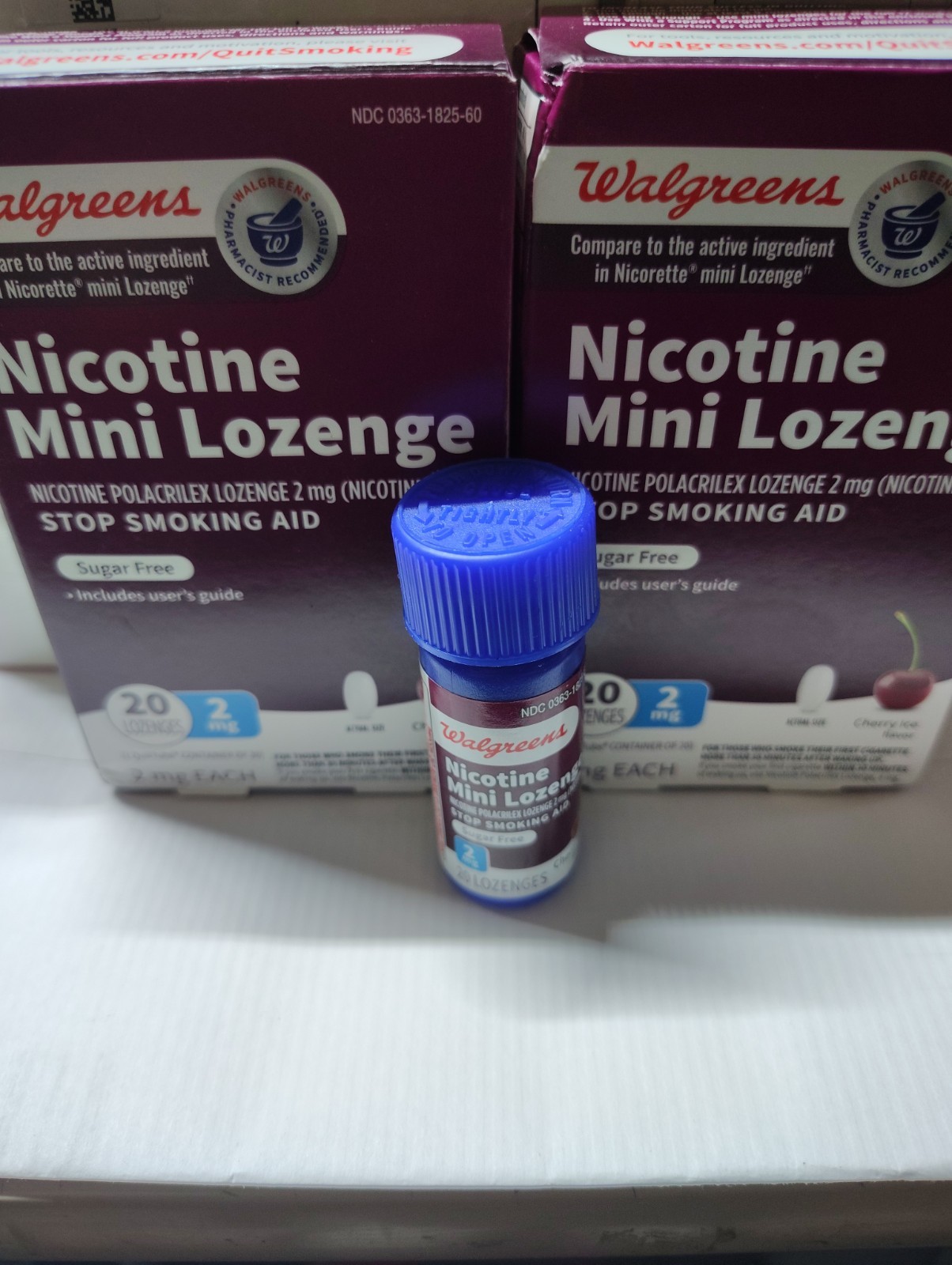 Walgreens 648004 Nicotine Mini Lozenges, Cherry – 2mg (Pack of 20) +19