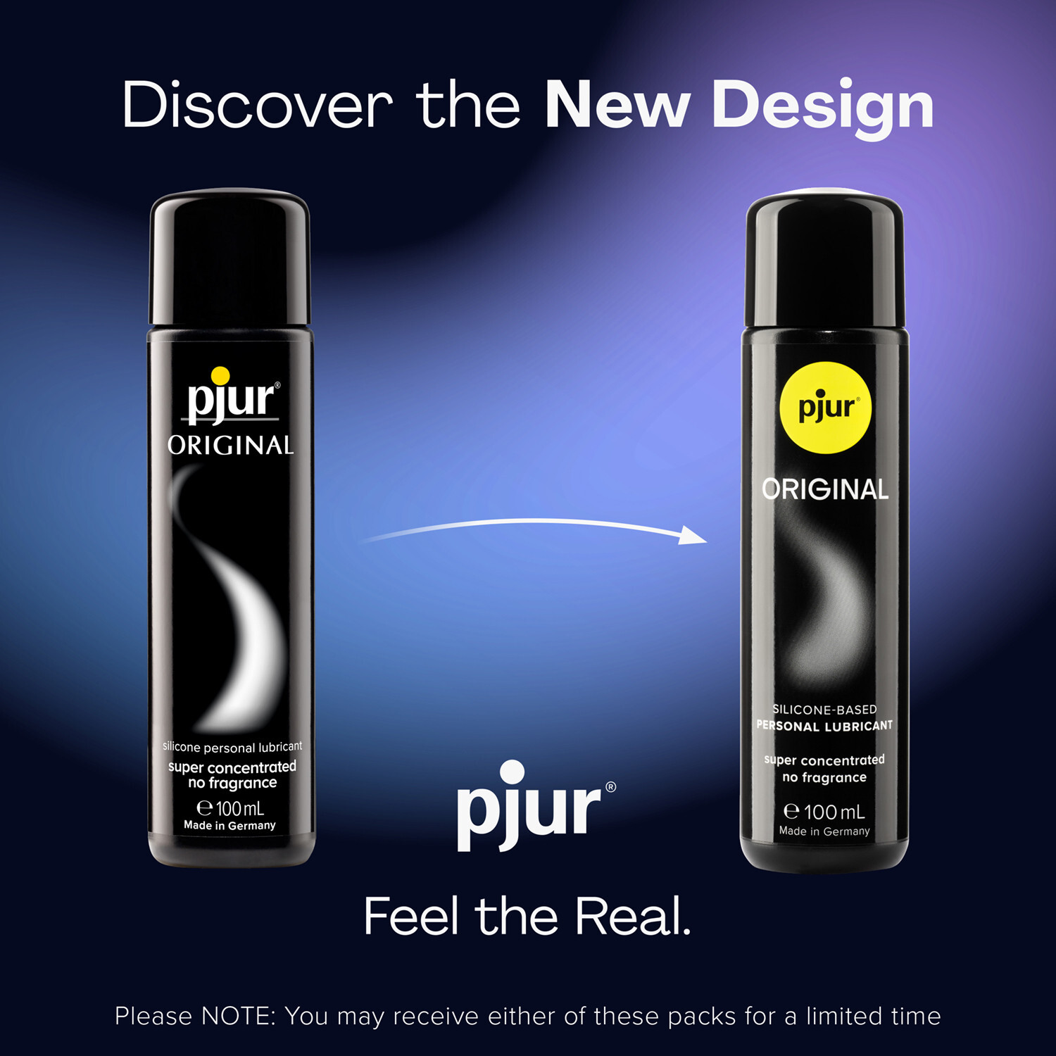 pjur original concentrated silicone-based lubricant – Long lasting – 5 Sizes