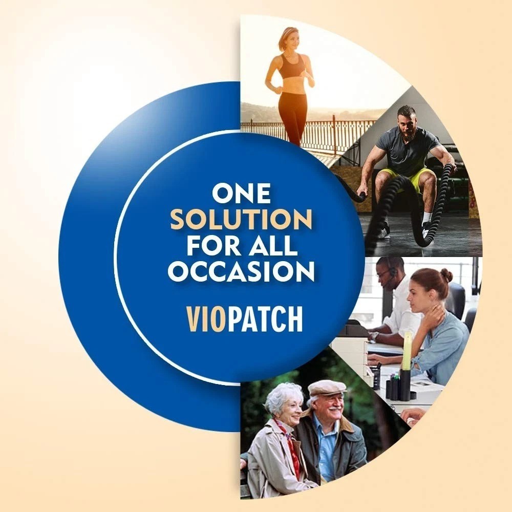 Viopatch XL Herbal Pain Relief Patches Pack of 5 | Back, Muscle & Joint Relief