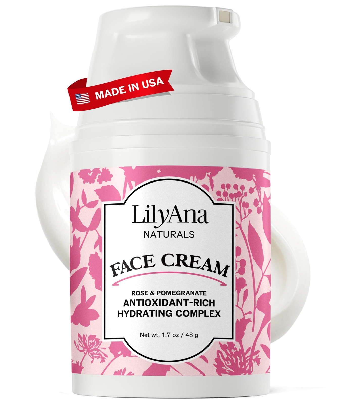 LilyAna Naturals Face and Neck Moisturizer for 1.7 Ounce (Pack of 1),