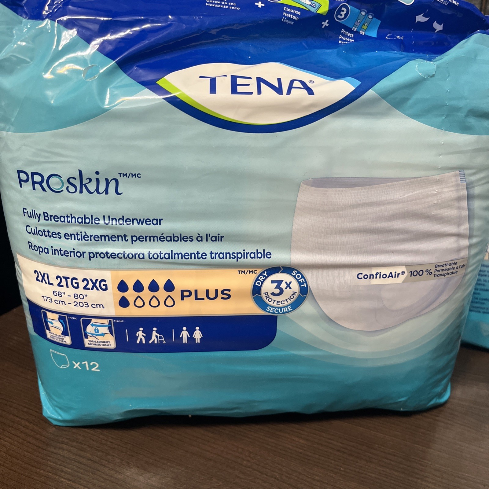 Tena ProSkin Unisex Adult Underwear Size 2XL Lot of 2