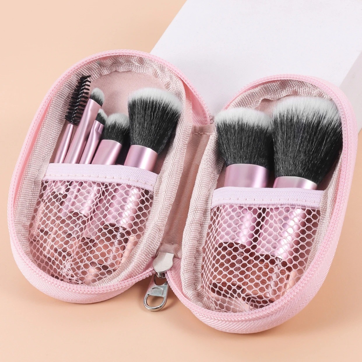10pcs/set Travel Mini Makeup Brushes Compact Travel Size Face Beauty Tools