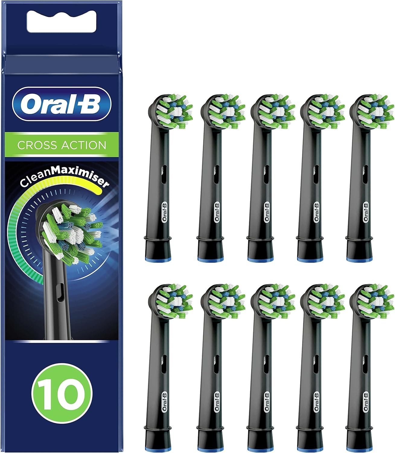 Pack of 10 Oral-B Cross Action Electric Toothbrush Head
