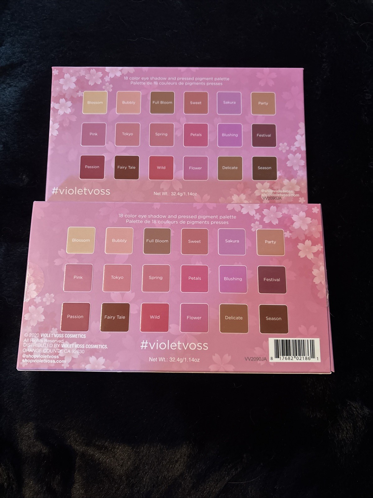 Violet Voss Set Of 2 Palettes Sugar Crystals & Sakura Blossom New W/Box