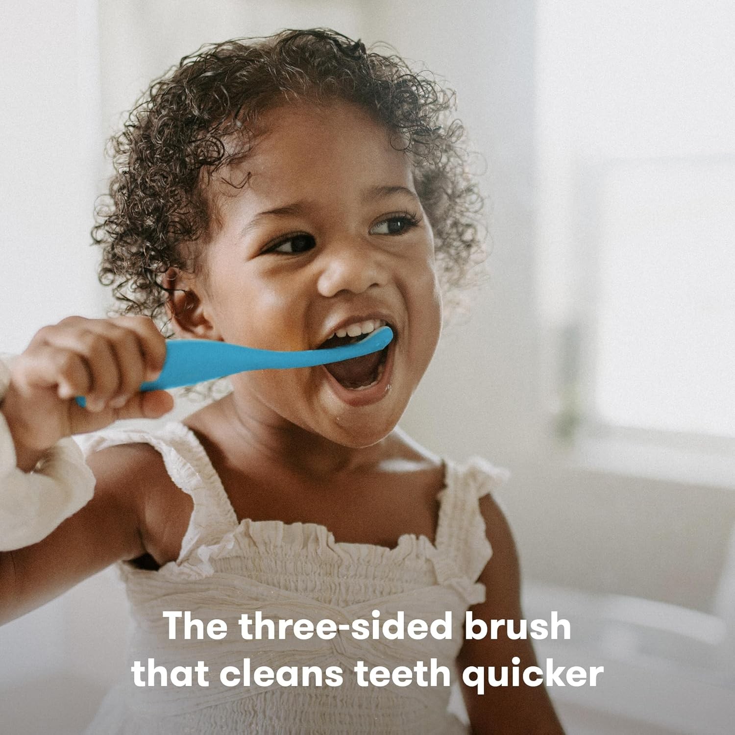 Frida Baby Toddler Toothbrush Triple Angle Toothhugger 2+ Years Blue Soft