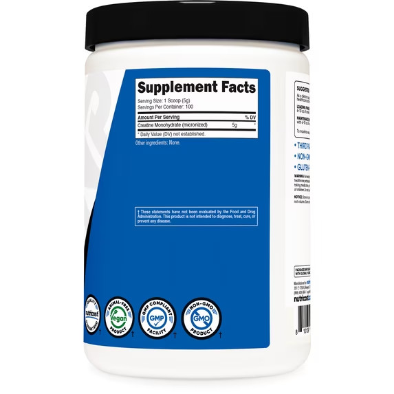 2pk Nutricost 500gCreatine Monohydrate Powder Non GMO Gluten Free Gym Supplement