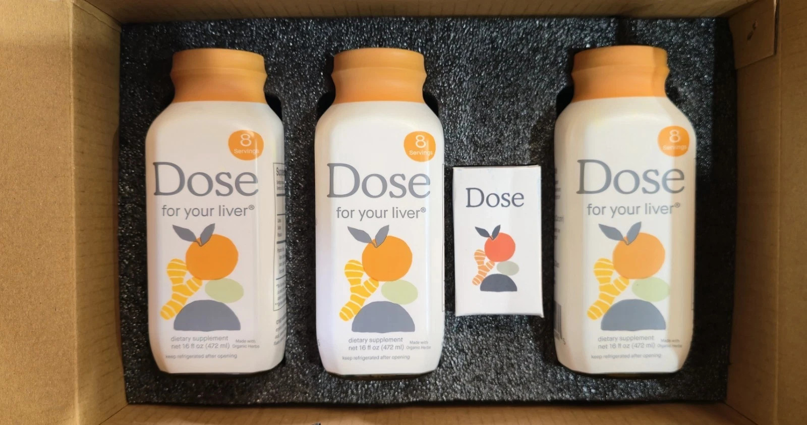 DOSE – Daily – For Your Liver – Optimal Liver Function/Cleanse – 16oz – 3Pack