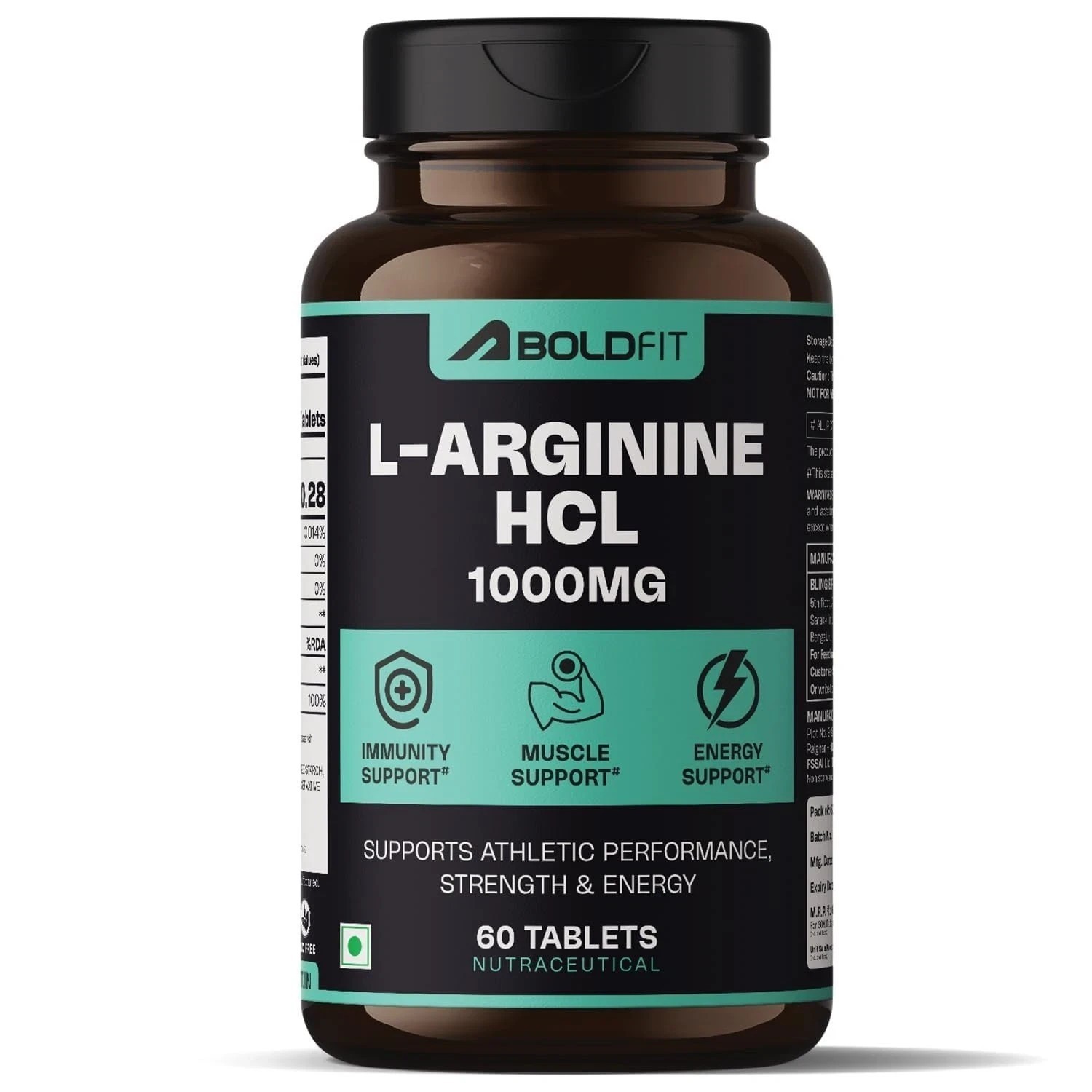 Boldfit L-Arginine Supplement 1000mg – 60 Tablets Each