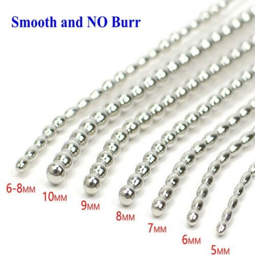 Male Stainless Steel Long Sounds Sounds Beads Sounding Rod Insert Plug Enhancer