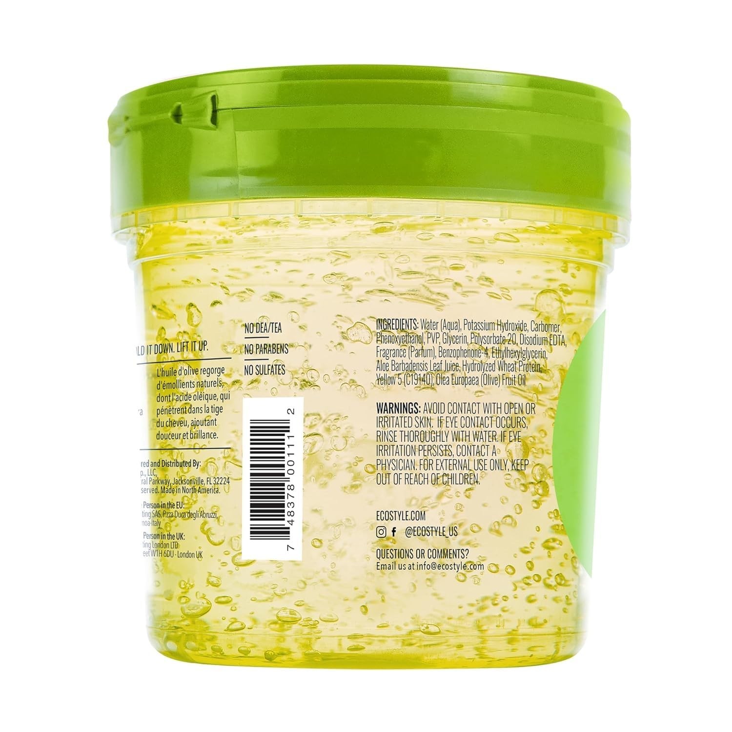 Gel Olive Oil Styling – Adds Shine and Tames Split Ends – Delivers Moisture t…