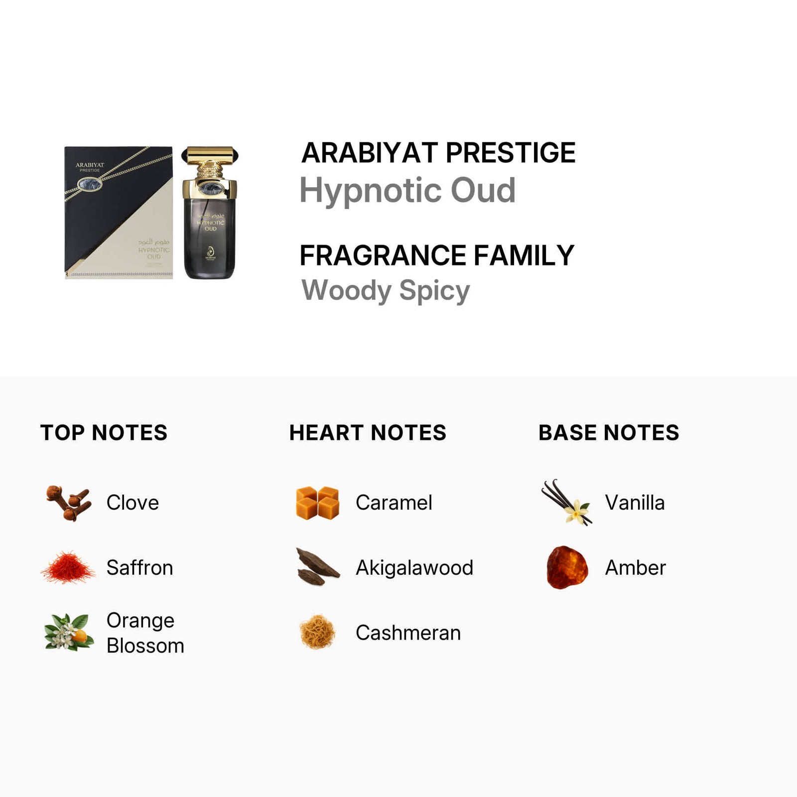 Arabiyat Prestige Unisex Hypnotic Oud EDP Spray 3.4 oz Fragrances 6290102031963