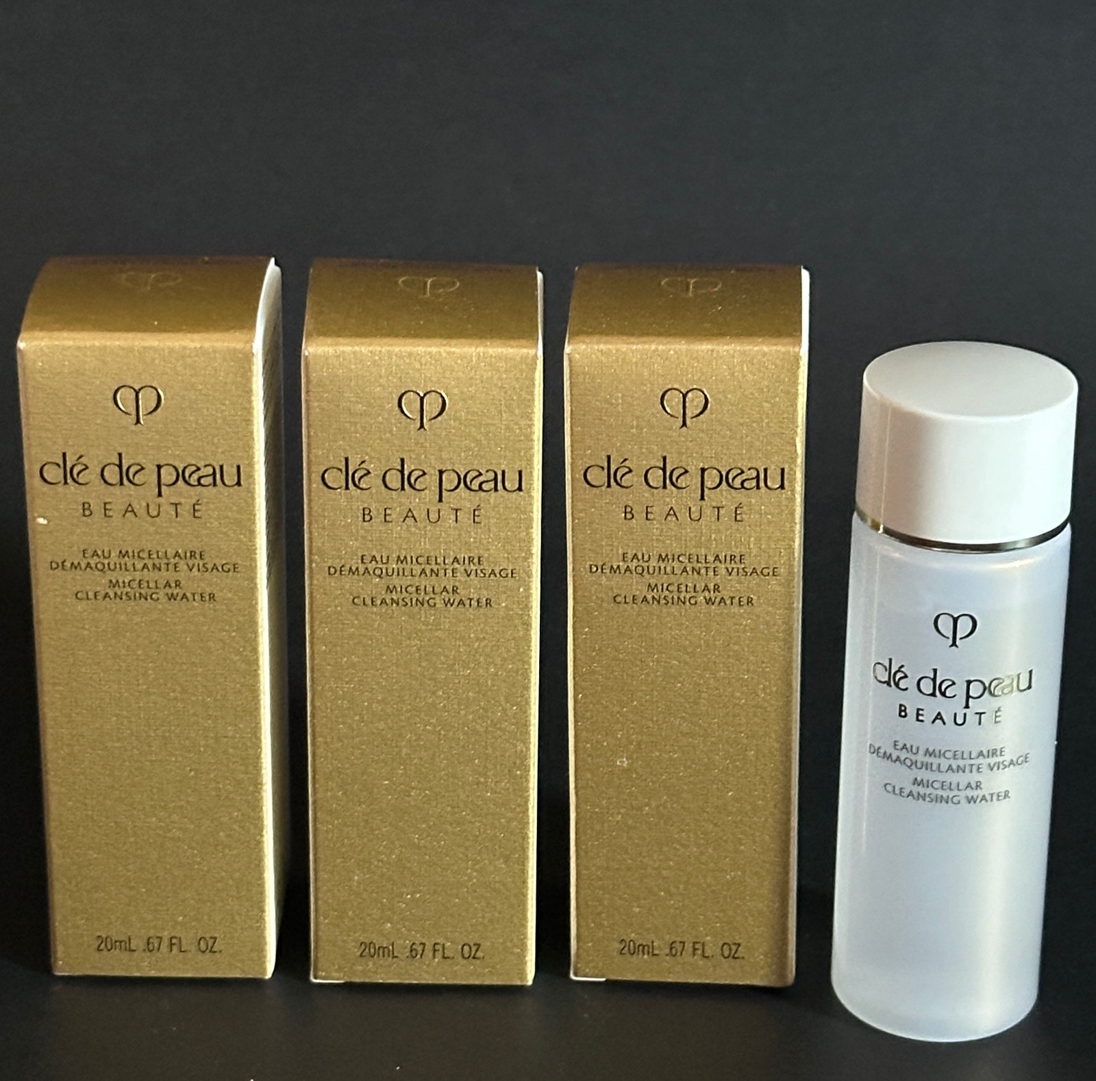 Shiseido Cle De Peau Micellar Cleansing Water 20ml / 0.67 oz each lot x3 travel