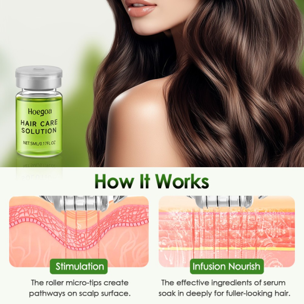 Micro Infuse Hair Regrowth System, Advanced Hair Growth Serum Treatment Ginseng