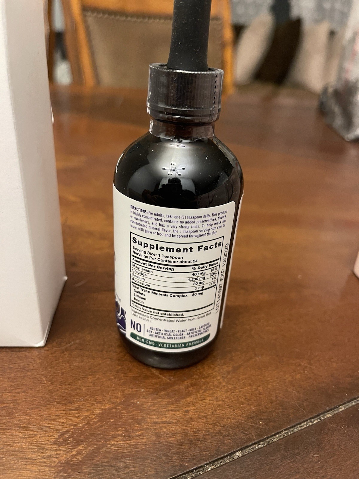 Liquid Ionic Magnesium 400mg 4 oz. Vegetarian Gluten Free by Carlyle EXP 12/2029