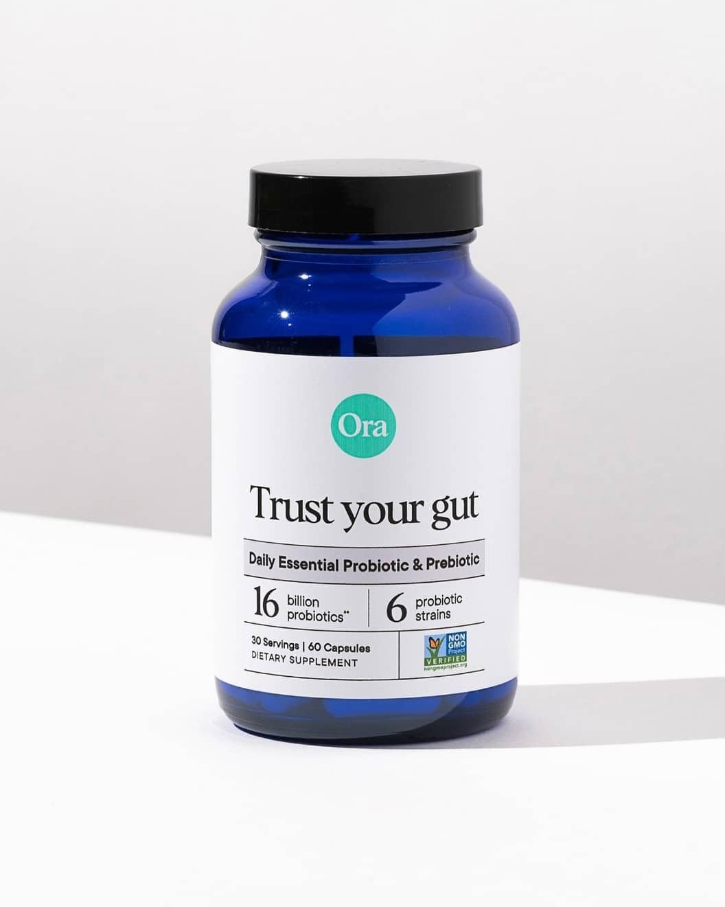 Ora Organic Probiotics with Prebiotics for 60 Count (Pack of 1), Light Green