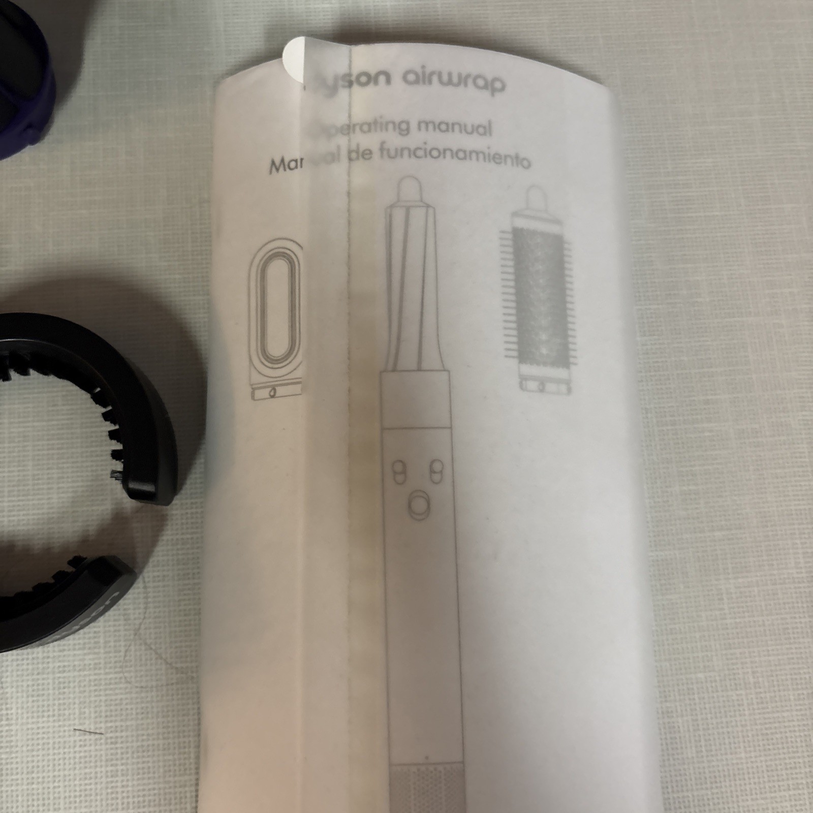 Dyson Airwrap Attachments & Box Only…See Pictures Purple Black Case manual