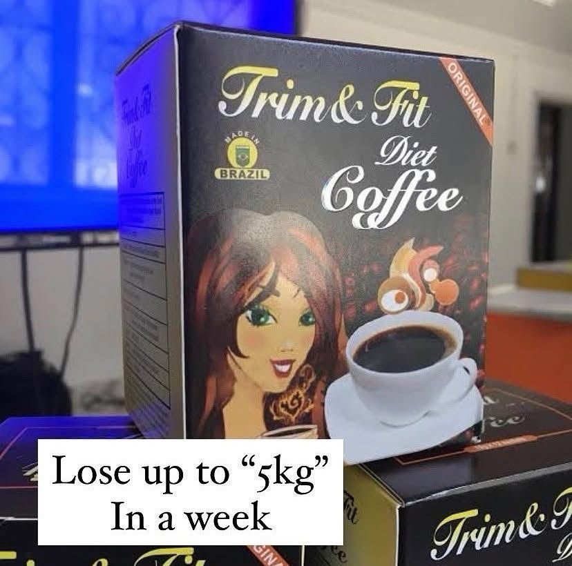 Trim & Fit Diet Coffee Instant Slim Coffee Mix Weight Loss Energy Boost Sachets