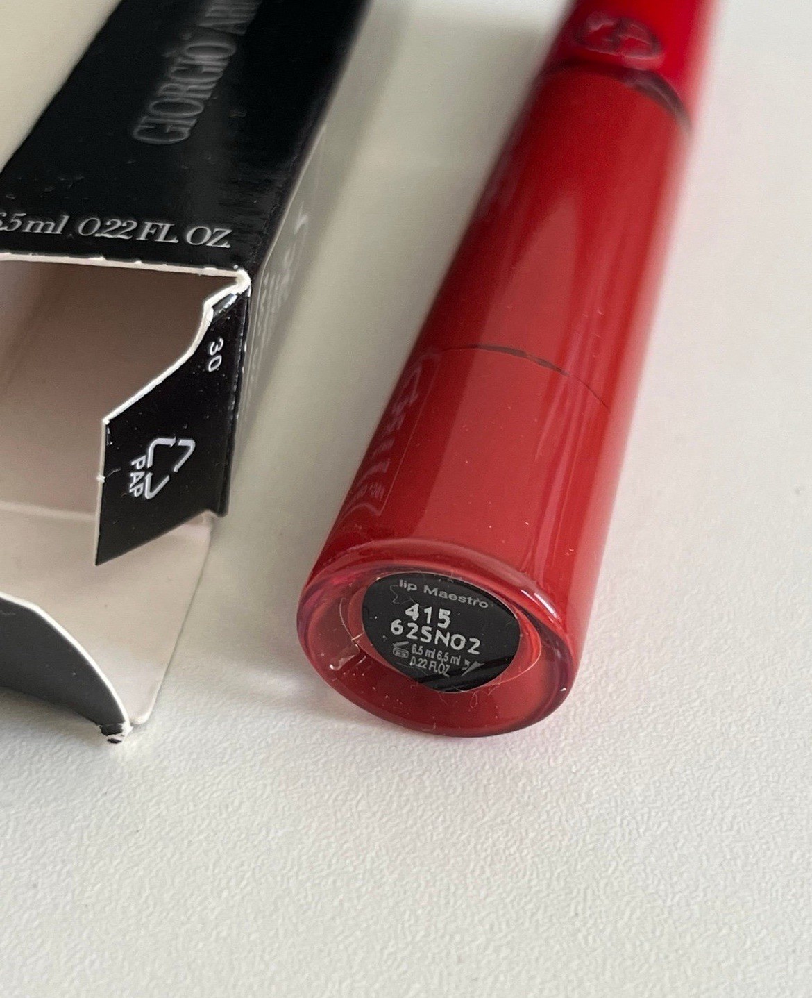Giorgio Armani Lip Maestro Liquid Lipstick 415 Red Matte Finish 0.22 fl oz