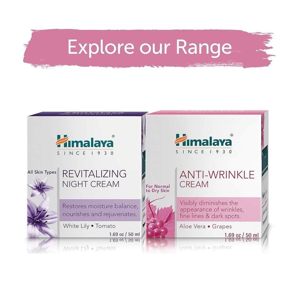 Himalaya Herbals Anty-Wrinkle Cream For Moisturizes skin & Smoothens skin 50g