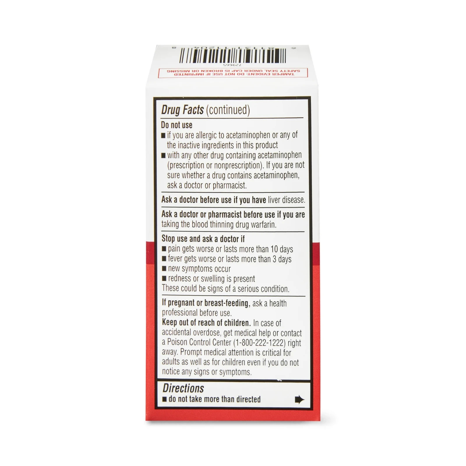 Equate Extra Strength Pain Reliever – 500mg Caplets, 40 Count – NEW