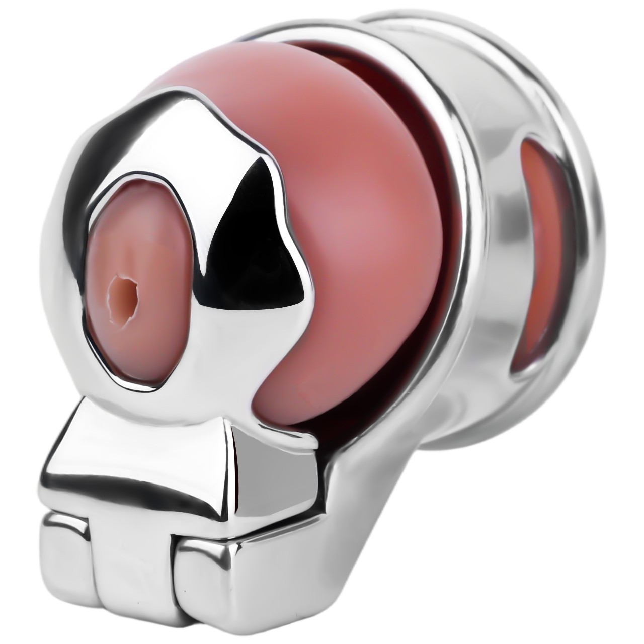 New Stainless Steel Male Chastity Device Realistic Cage Men Metal Locking Belt