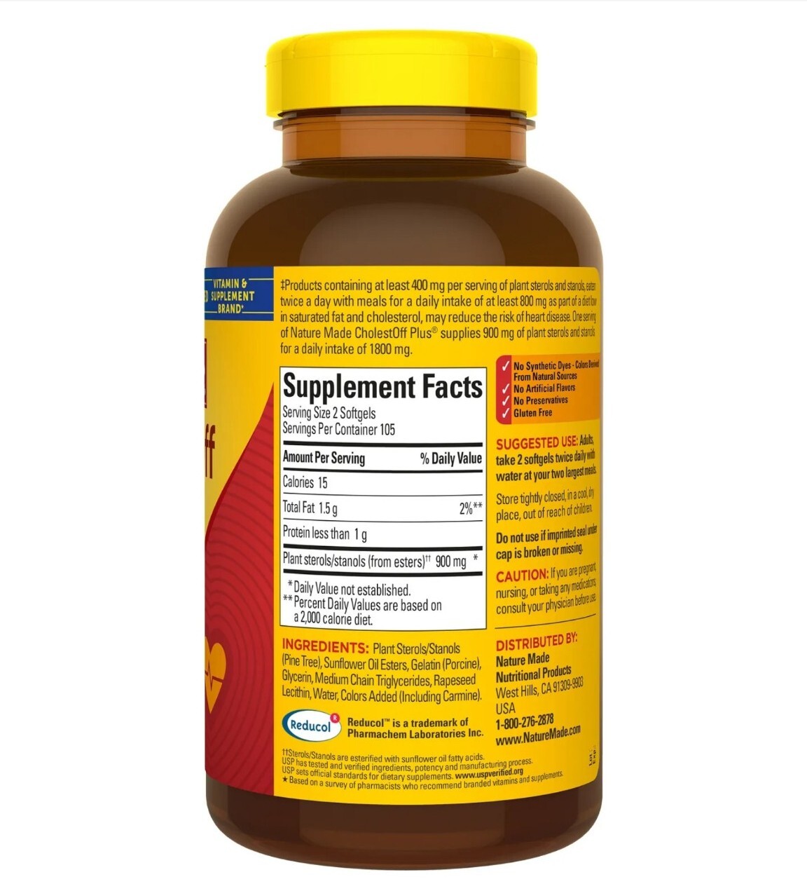 Nature Made 210 Softgels CholestOFF Plus New Always Fresh