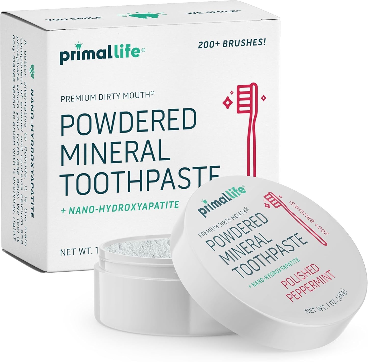 Primal Life Organics – Dirty Mouth Toothpowder,Paleo, Organic,Peppermint, 1 oz