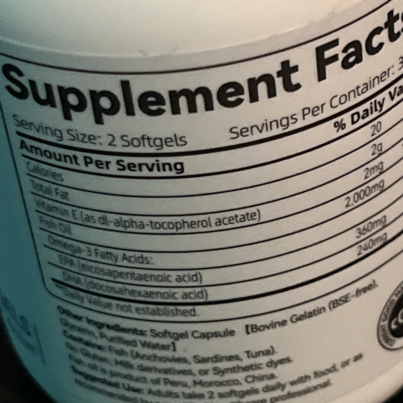 Fairy Nutri Omega3 60 Softgels Fish Oil Supplement Heart Health Support Vegan