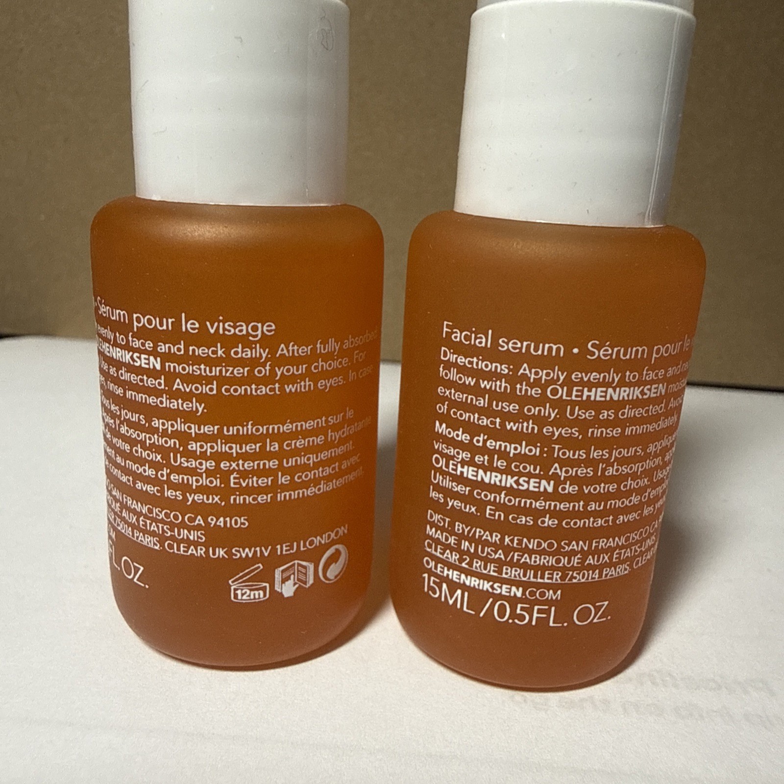 2-PACK OLE HENRIKSEN Truth Serum Mini Collagen Booster Complex 0.5 fl oz NWOB