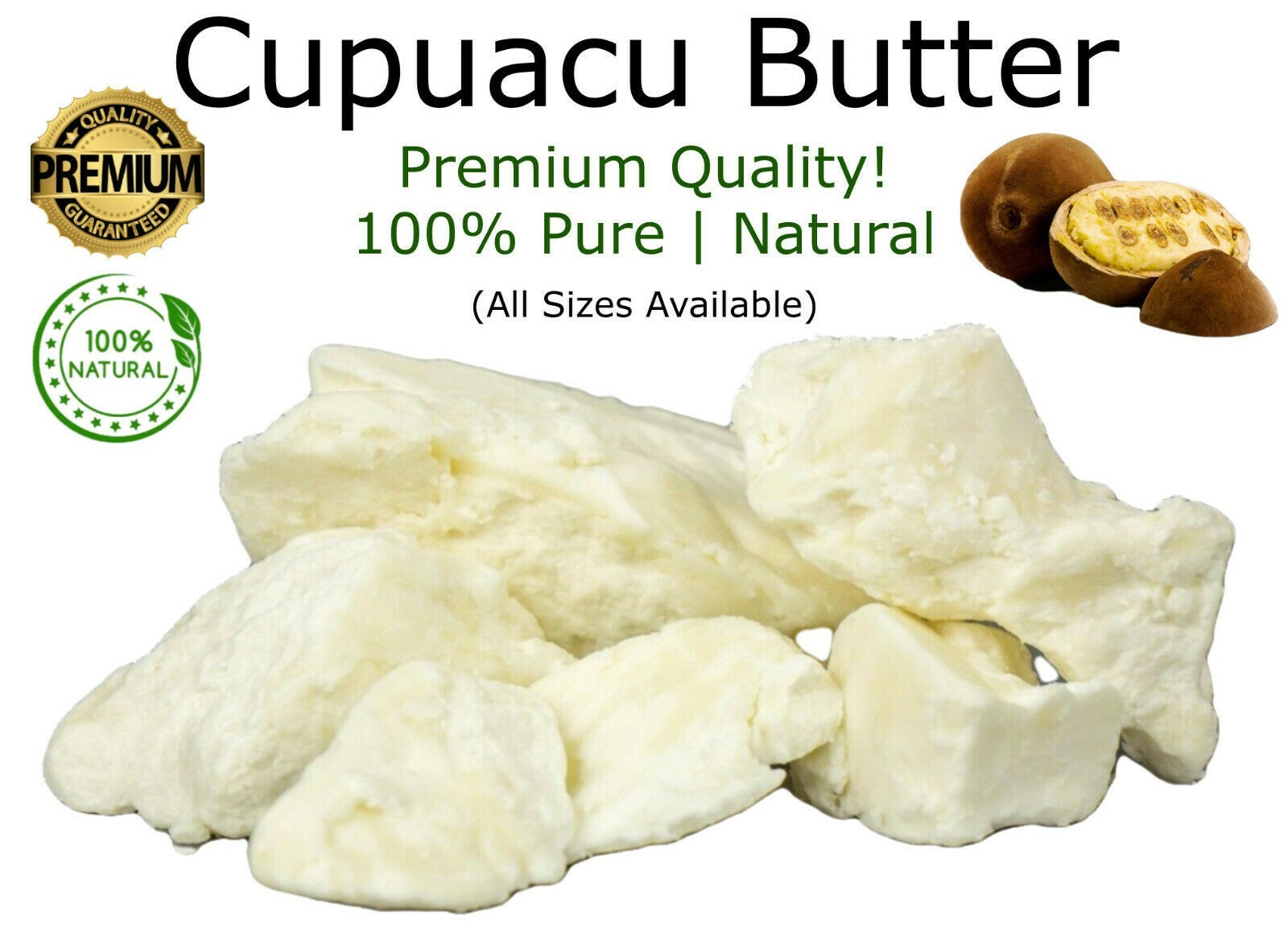 Cupuacu Butter – 100% Pure Unrefined Virgin Natural Organic Cold Pressed Skin