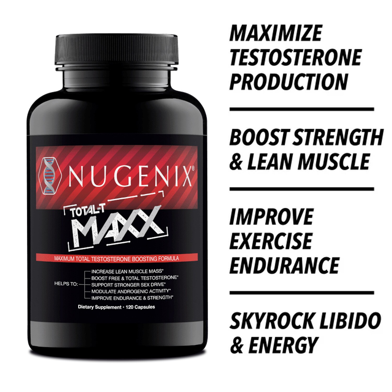 NUGENIX TOTAL-T MAXX – Testosterone Booster, Energy, Muscle Strength and Growth