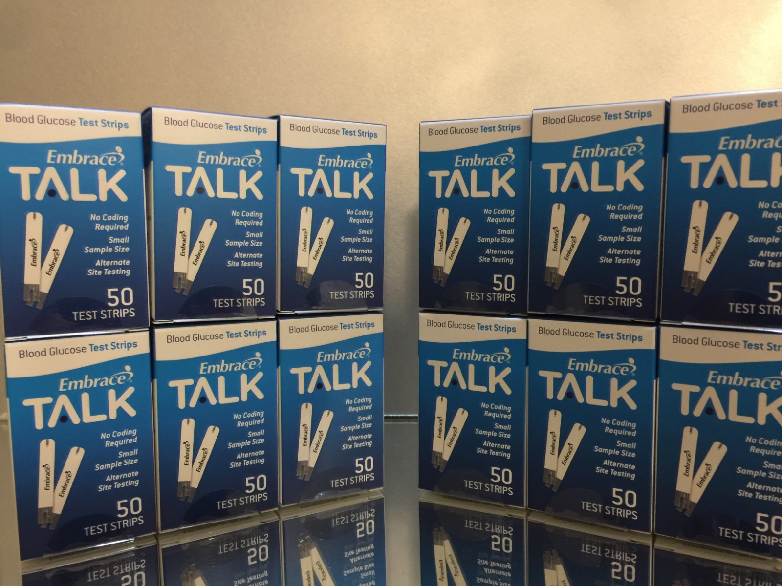 Embrace TALK Blood Glucose Test Strips 600 CT, Omnis EXP: 05/05/2025 FREE SHIP