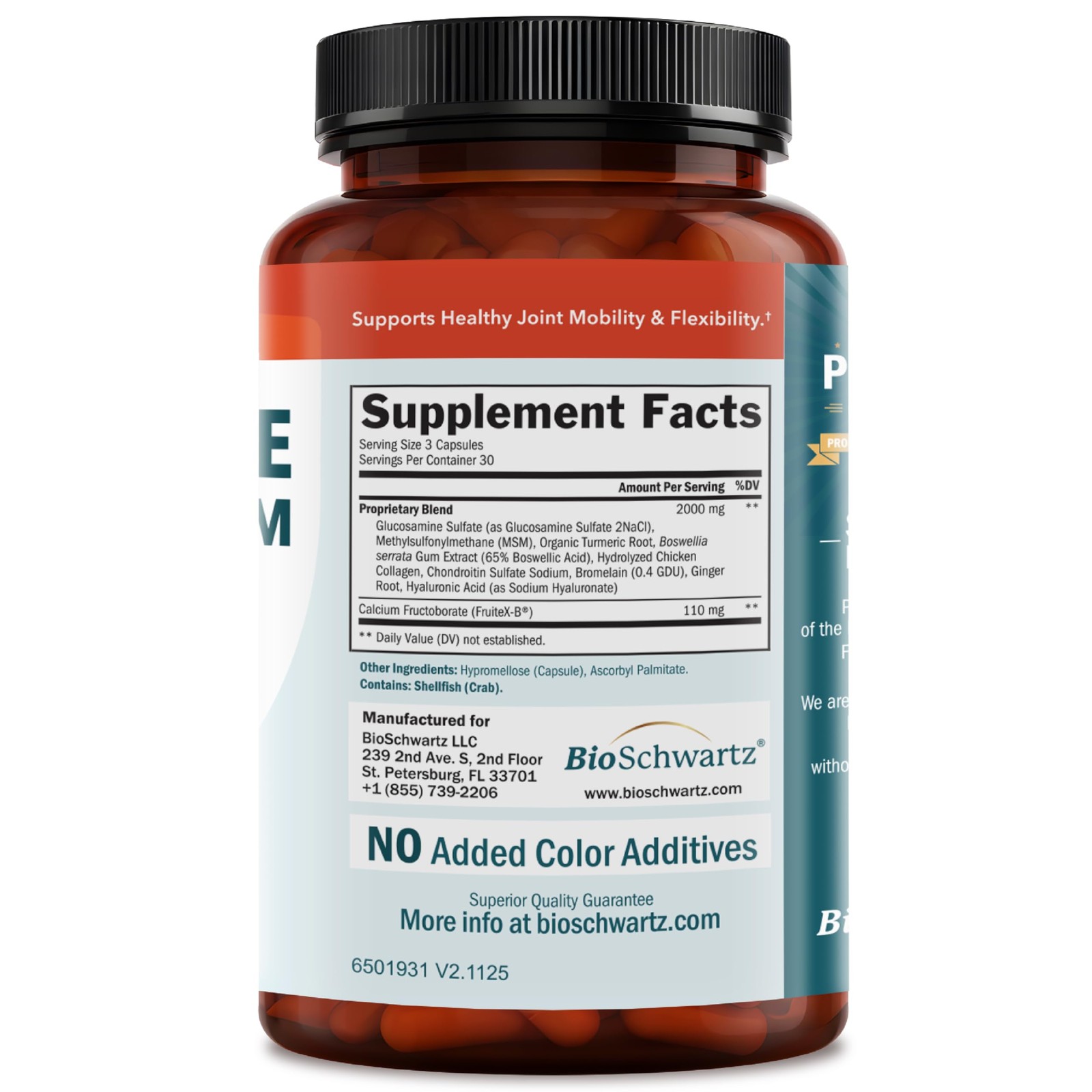 Glucosamine Chondroitin MSM Joint Support Supplement – 90 Count (Pack of 1)