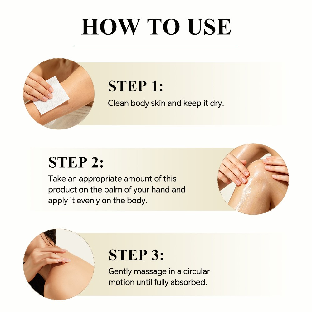 5PCS 100ml Collagen Lifting Body Oil Anti Aging for Neck,Chest,Upper,Arms,Thighs