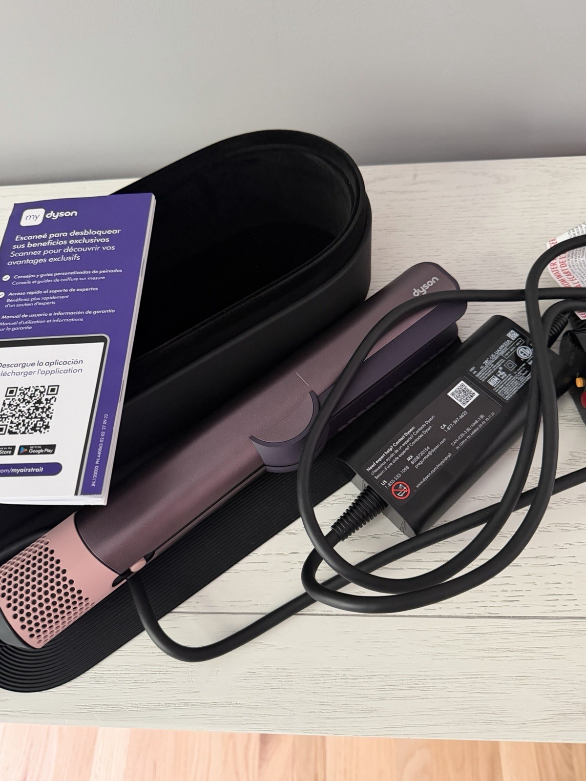 Dyson Airstrait Limited Edition Straightener Wet to Dry Hair– Jasper Plum/Rose