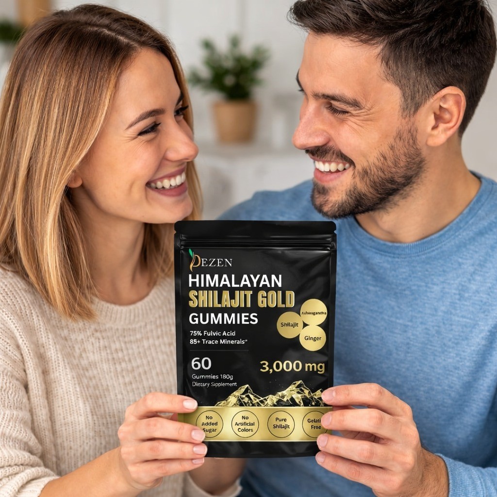 Organic Himalayan Shilajit Gummies 3000mg for Energy & Wellness Supplements