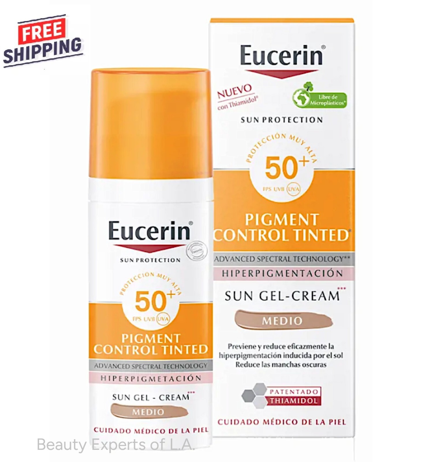 Eucerin Sun Pigment Control Tinted Medium Gel-Cream SPF50+ 50ml Exp 05/2026