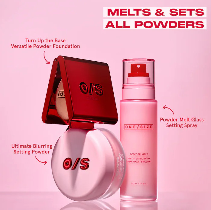 NIB 100% Authentic ONE/SIZE Powder Melt Glass Setting Spray,3.4 oz