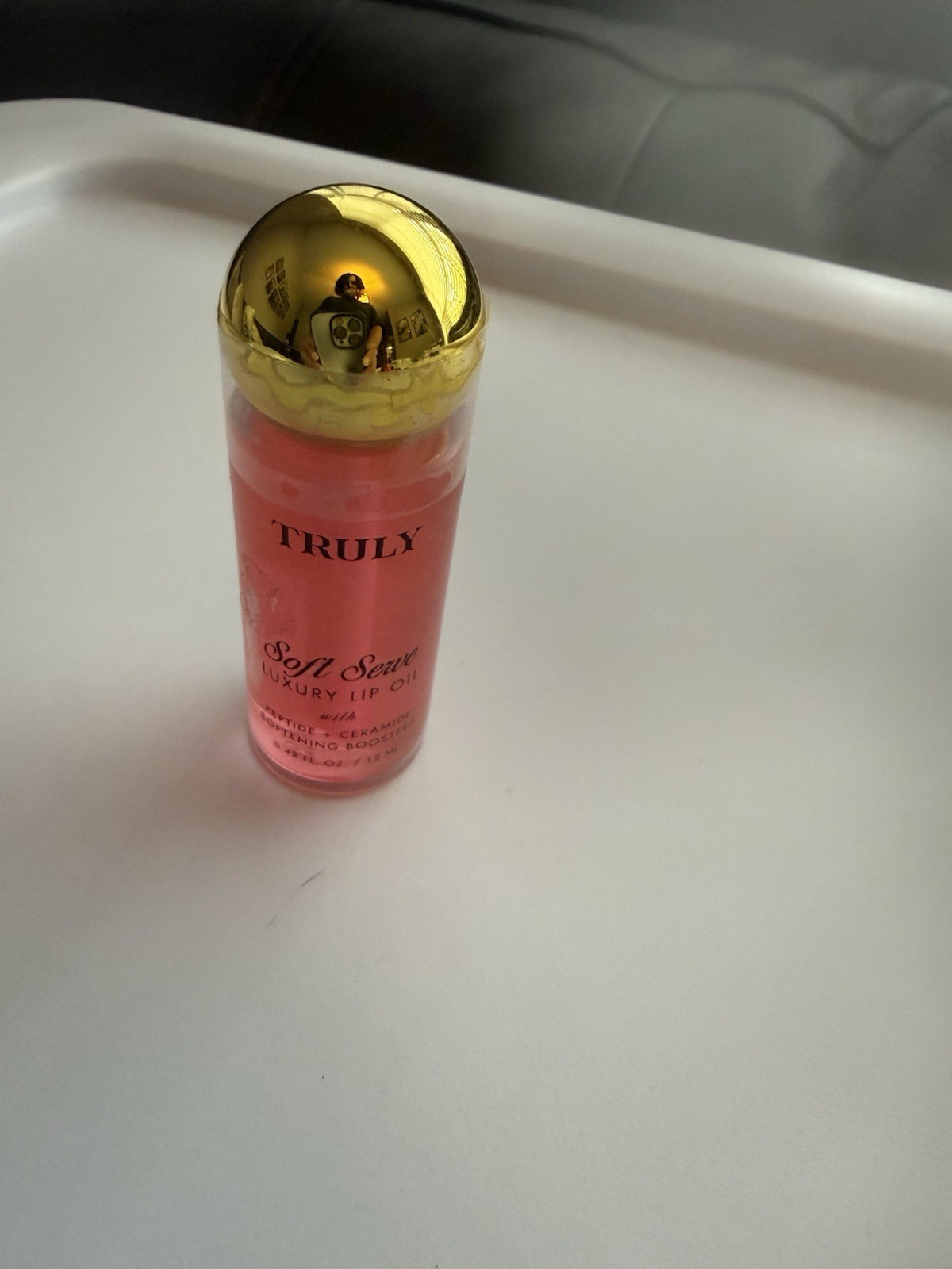 Truly Soft Serve Luxury Lip Oil Peptide + Ceramide Pink 0.42 fl oz