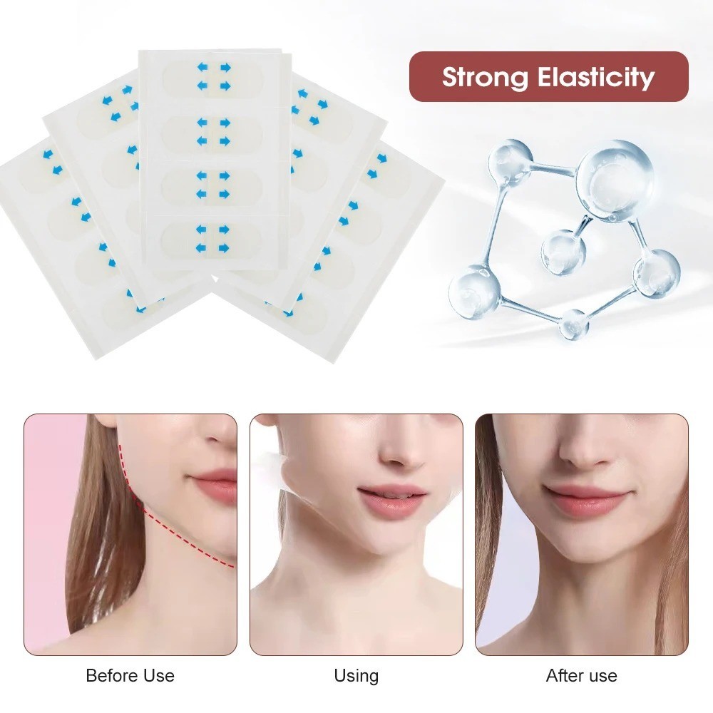 80Pcs Anti Wrinkle Patches Instant Face Neck Eye Lift Face Lift V Tapes Tape
