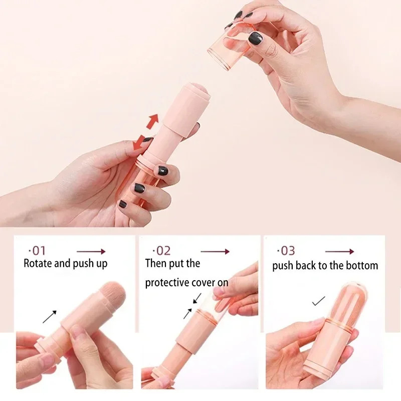 4Pcs/Set 4 in 1 Telescopic Makeup Brush Portable Travel Makeup Brushes Set Eyesh
