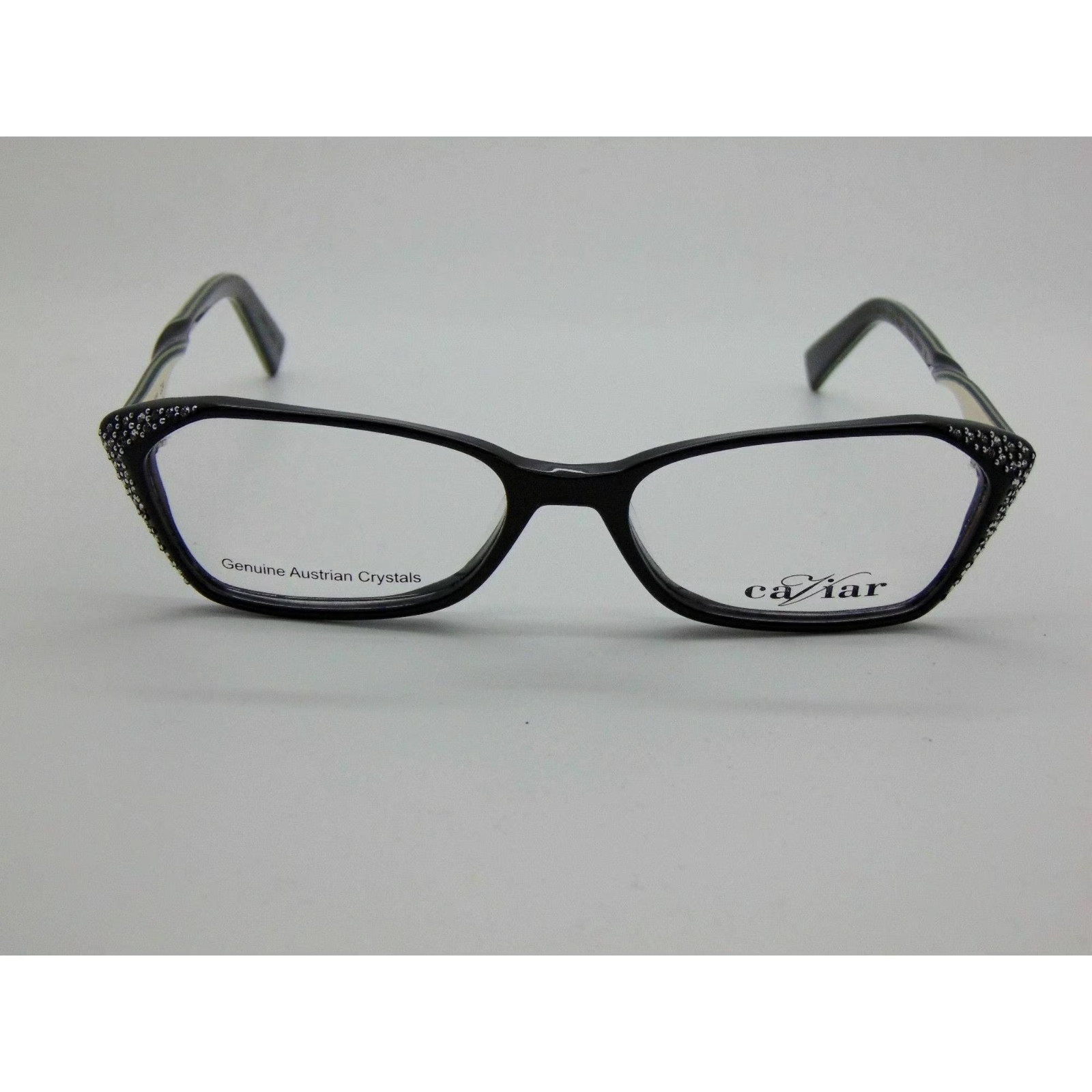 CAVIAR M 9002 C 24 Black Ivory Limited Edition Austrian Crystal Eyeglasses.