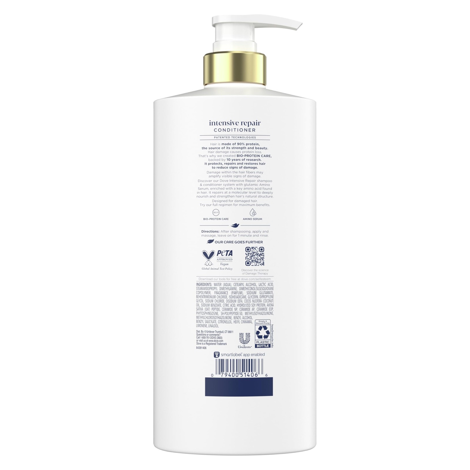 Conditioner Intensive Repair Damaged Hair Bio Protein 28 Fl Oz Pack Dove Care