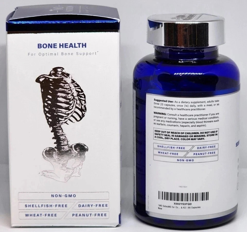 1MD Nutrition OsteoMD Bone Health Support 90 Softgels Exp 12/2027