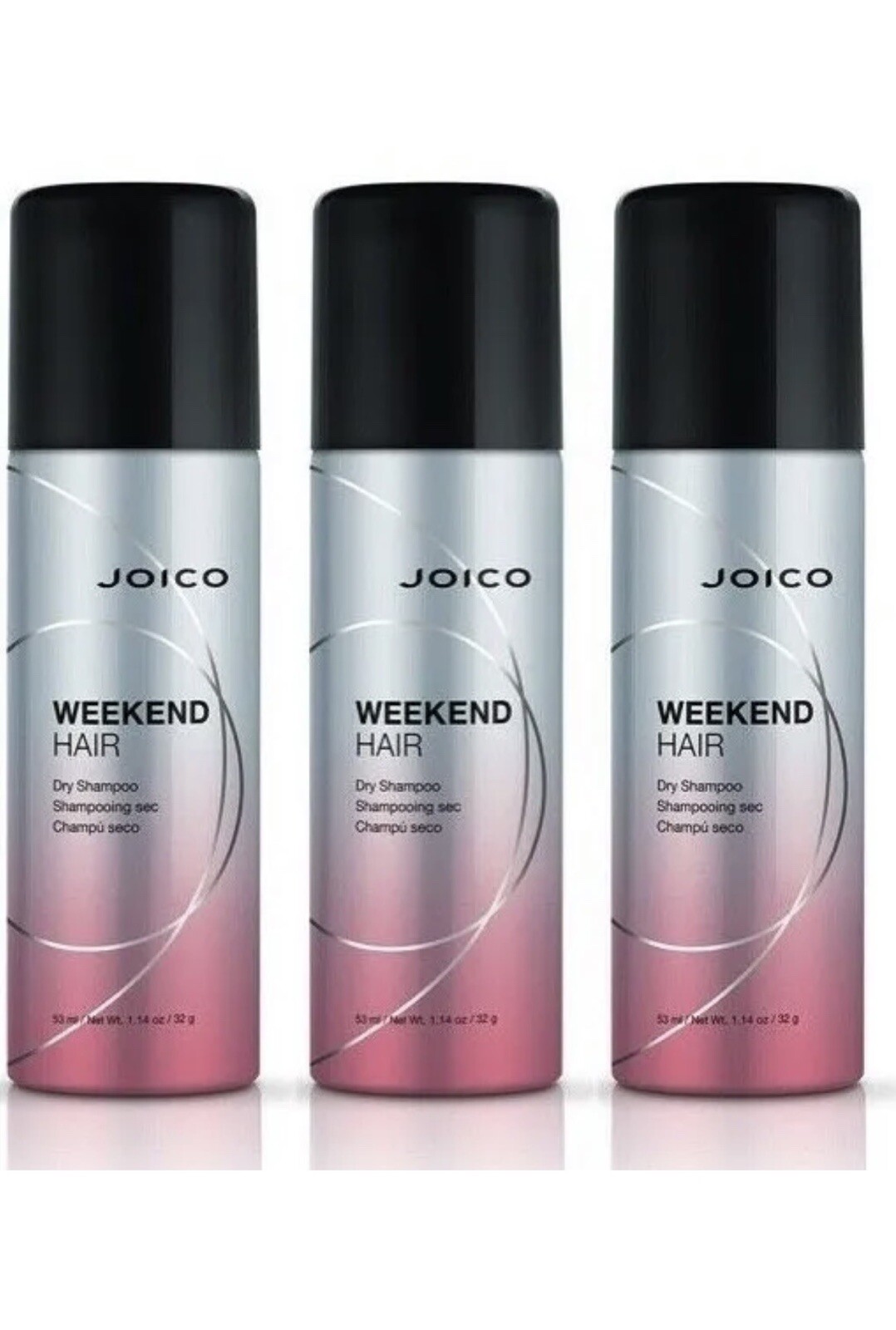 3 Joico Weekend Hair Dry Shampoo 1.14oz Hair Care Travel Size New