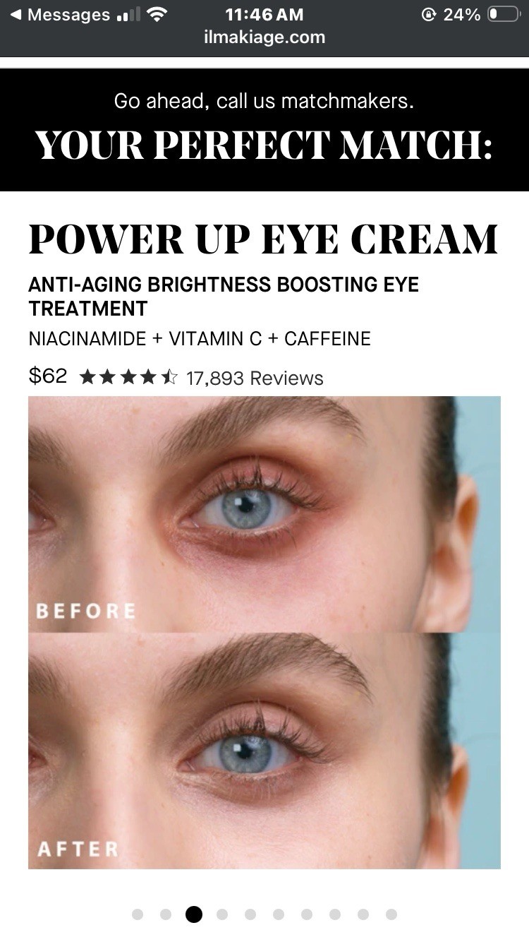 Il Makiage Power Up Eye Treatment Cream NEW In Box
