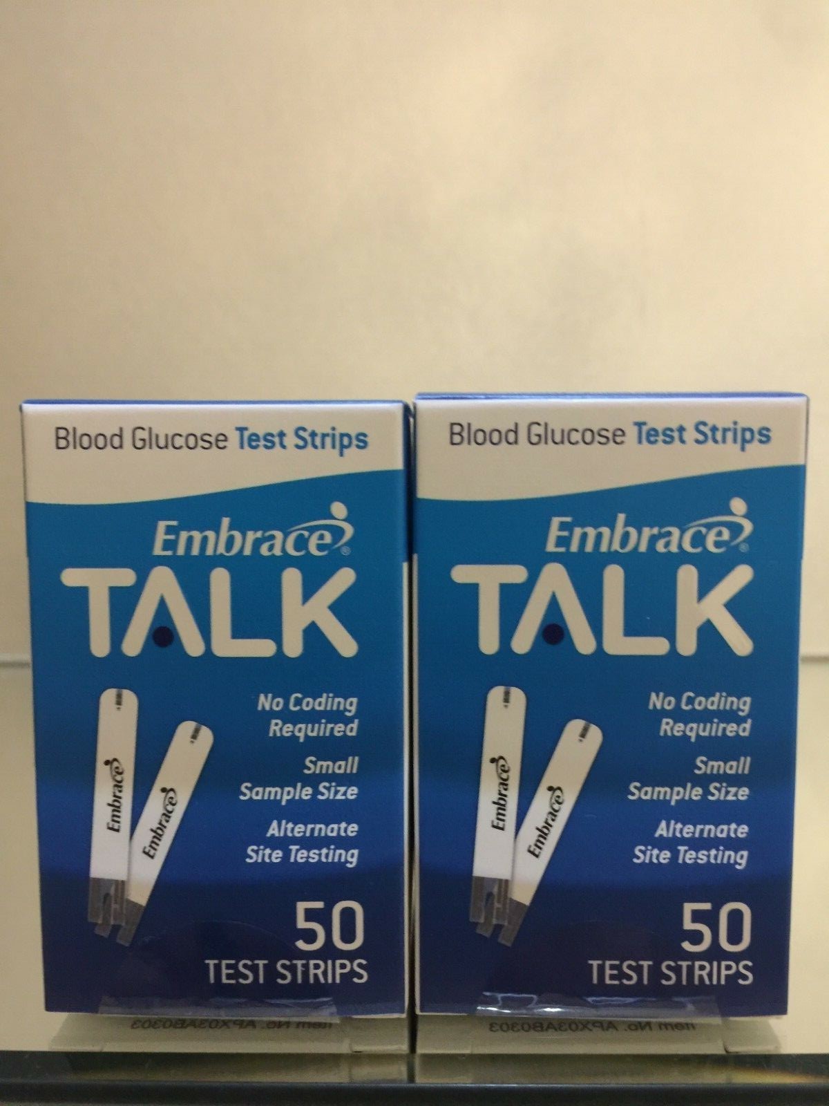 Embrace TALK Blood Glucose Test Strips 100 Qty. Exp 05/05/2025 Free shipping