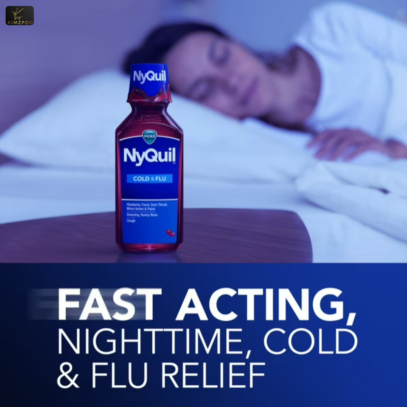 Vicks DayQuil & NyQuil Severe Cold Flu Liquid 12oz Each Adult Medicine Pack